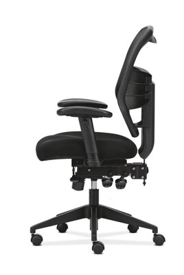 HON Prominent Mesh High-Back Task Chair, Asynchronous Control, Seat Glide, 2-Way Arms, Black Mesh (BSXVL532MM10)