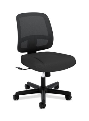HON ValuTask Mesh Back Task Chair, Center-Tilt, Black (BSXVL205MM10T)