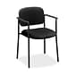 HON Scatter Fabric Stacking Guest Chair, Fixed Arms, Black (BSXVL616VA10)