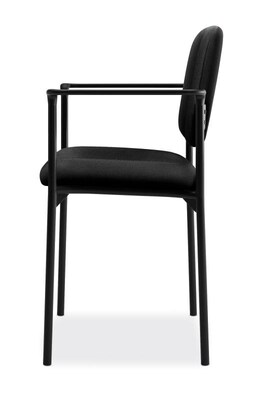 HON Scatter Fabric Stacking Guest Chair, Fixed Arms, Black (BSXVL616VA10)
