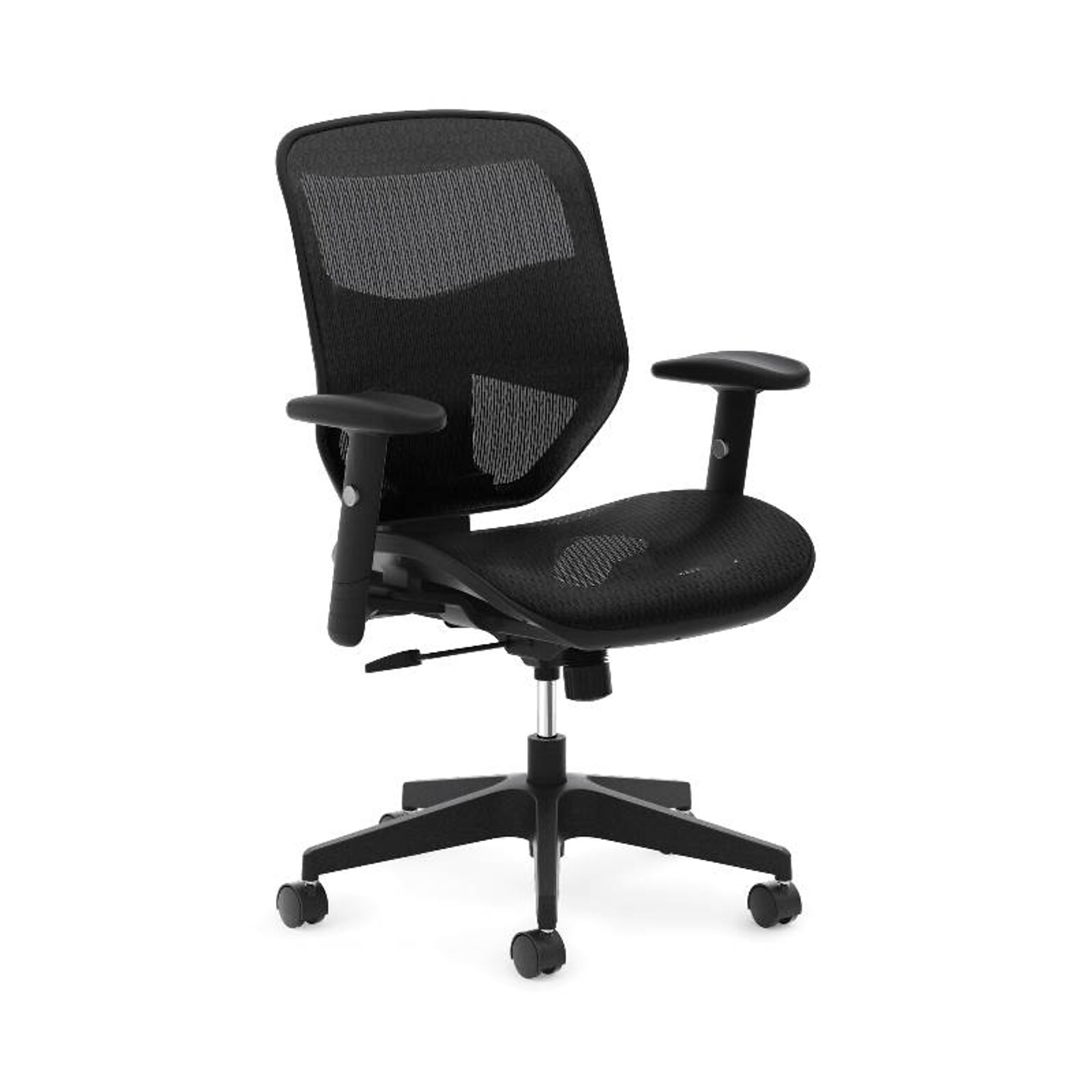 HON Prominent Mesh High-Back Task Chair, Adjustable Arms, Black Mesh (BSXVL534MST3)