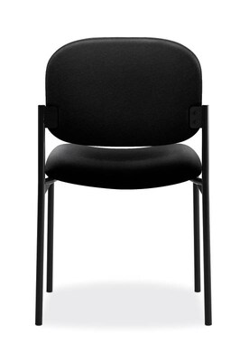 HON Scatter Fabric Stacking Guest Chair, Black (BSXVL606VA10)