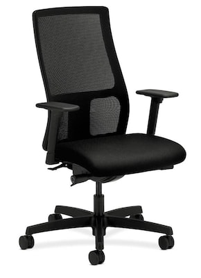 HON Ignition Mesh Back Fabric Computer and Desk Chair, Black (HONIW103CU10)