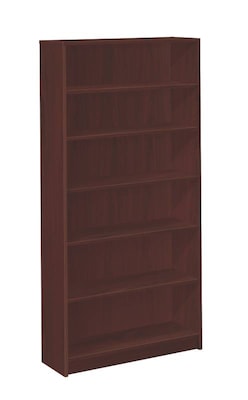 HON 1870 Series 6-Shelf Laminate Bookcase, Mahogany (HON1876N)