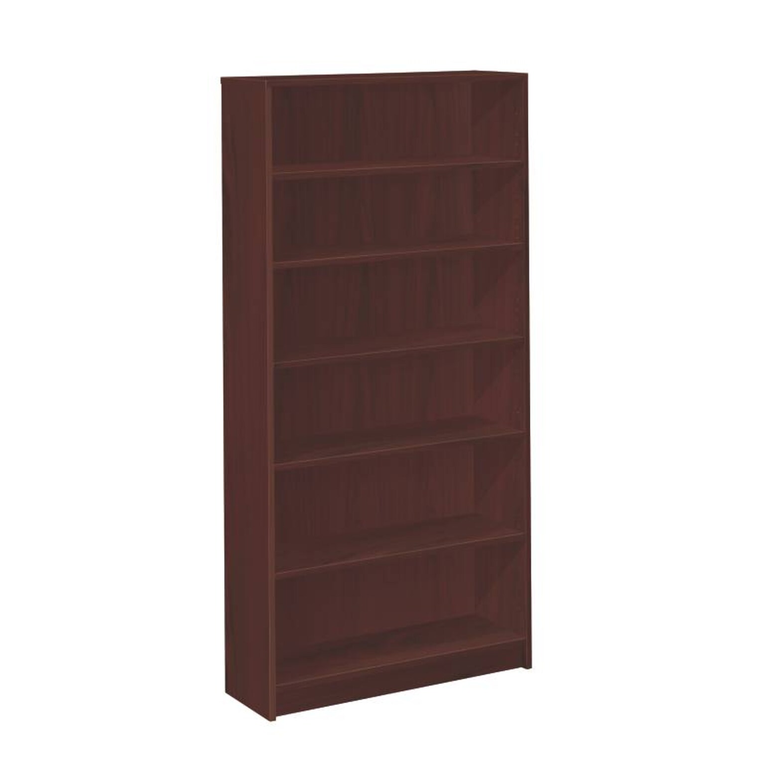 HON 1870 Series 6-Shelf Laminate Bookcase, Mahogany (HON1876N)