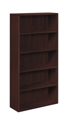 HON 10500 Series Bookcase, 5 Shelves, 36W, Mahogany Finish (HON105535NN)