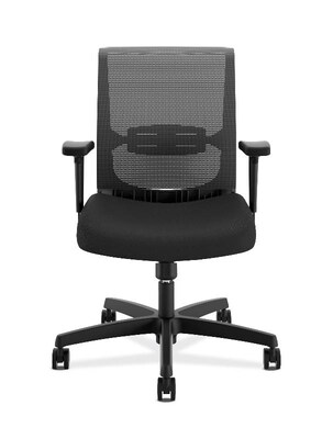 HON Convergence Mesh Back Fabric Task Chair, Black (HONCMS1AACCF10)