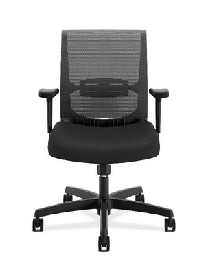 HON Convergence Mesh Back Fabric Task Chair, Black (LIBCONV)