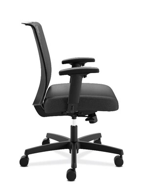 HON Convergence Vinyl Task Chair, Adjustable Arms, Black (HONCMY1AUR10)