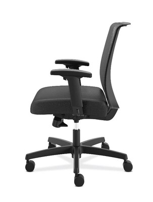 HON Convergence Vinyl Task Chair, Adjustable Arms, Black (HONCMY1AUR10)