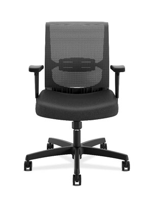 HON Convergence Mesh Back Vinyl Task Chair, Black (HONCMS1AUR10)