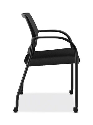 HON Ignition ilira-Stretch Mesh Multi-Purpose Stacking Chair, Black (HONIS107IMCU10)