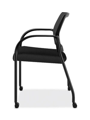 HON Ignition ilira-Stretch Mesh Multi-Purpose Stacking Chair, Black (HONIS107IMCU10)