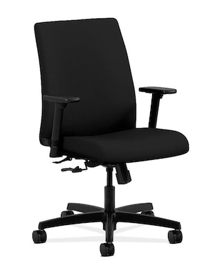 HON Ignition Fabric Task Chair, Black (HONIT105CU10)