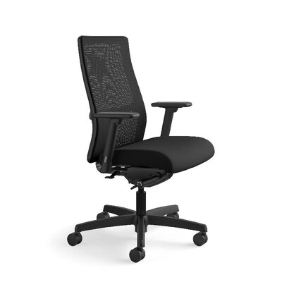 HON Ignition Mesh Back Fabric Computer and Desk Chair, Black (HONIW103CU10)