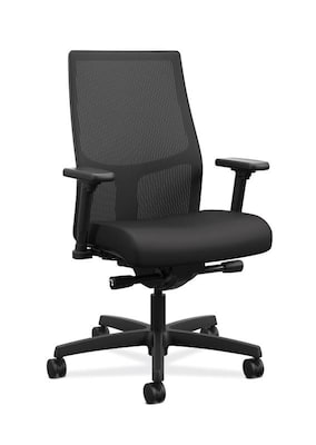 HON Ignition 2.0 Mesh Back Fabric Computer and Desk Chair, Black (HIWMMKD.Y2.A.H.IM.CU10.NL.SB.T)