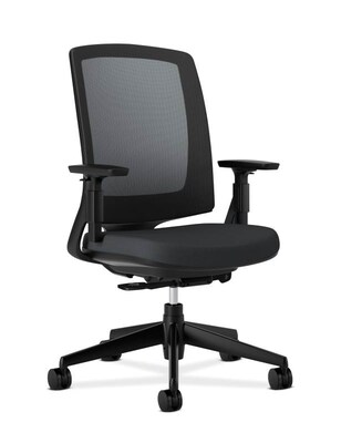 HON Lota Mesh Back Polyester Computer and Desk Chair, Black (H2281.VA10.T)
