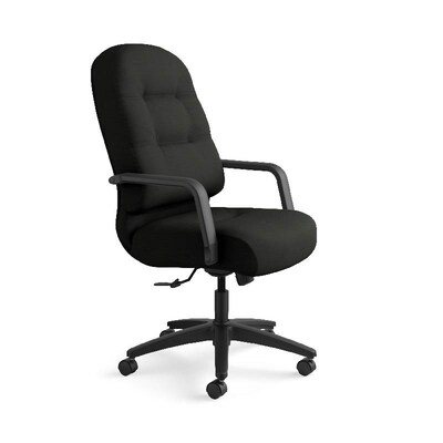 HON Pillow-Soft Leather Executive Chair, Black (HON2091SR11T)