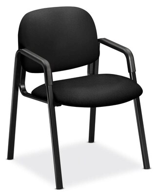HON Solutions 4000 Series Fabric Guest Chair, Black (HON4003CU10T)
