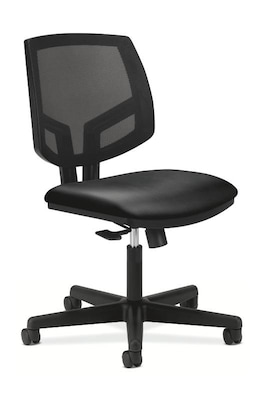 HON Volt Mesh Back Leather Computer and Desk Chair, Black (H5711.SB11.T)