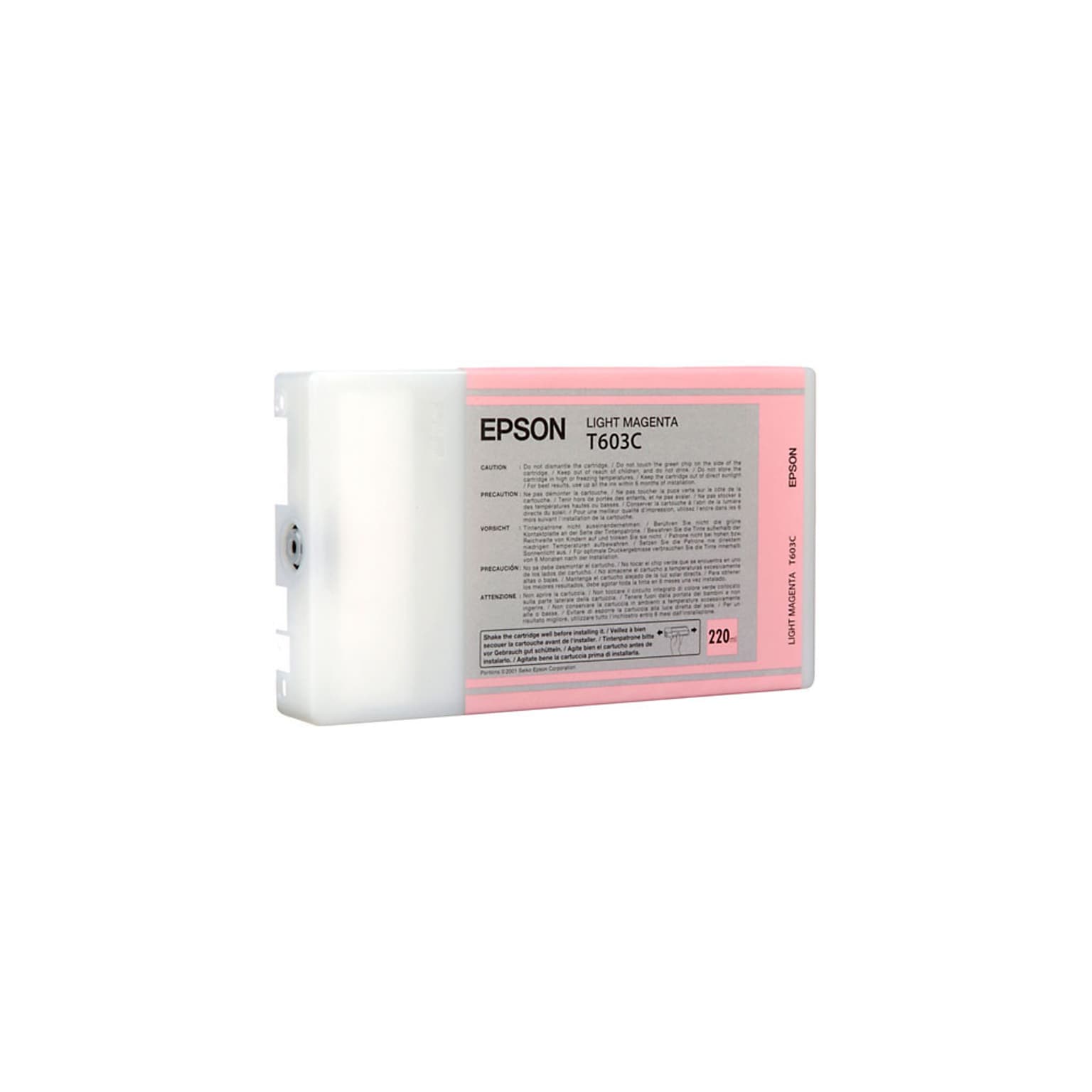 Epson T603 Light Magenta Standard Yield Ink Cartridge