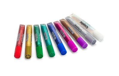 Crayola Glitter WashableRemovable Craft Glue, 1.69 oz., Purple, 4/Pack (32737-PK4)