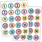 Teacher Created Resources Polka Dots Numbers Stickers, 120 Per Pack, 12 Packs (TCR3567)