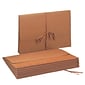 Smead 30% Recycled Reinforced File Pocket, 5 1/4" Expansion, Legal Size, Redrope, 10/Box (71075BX)