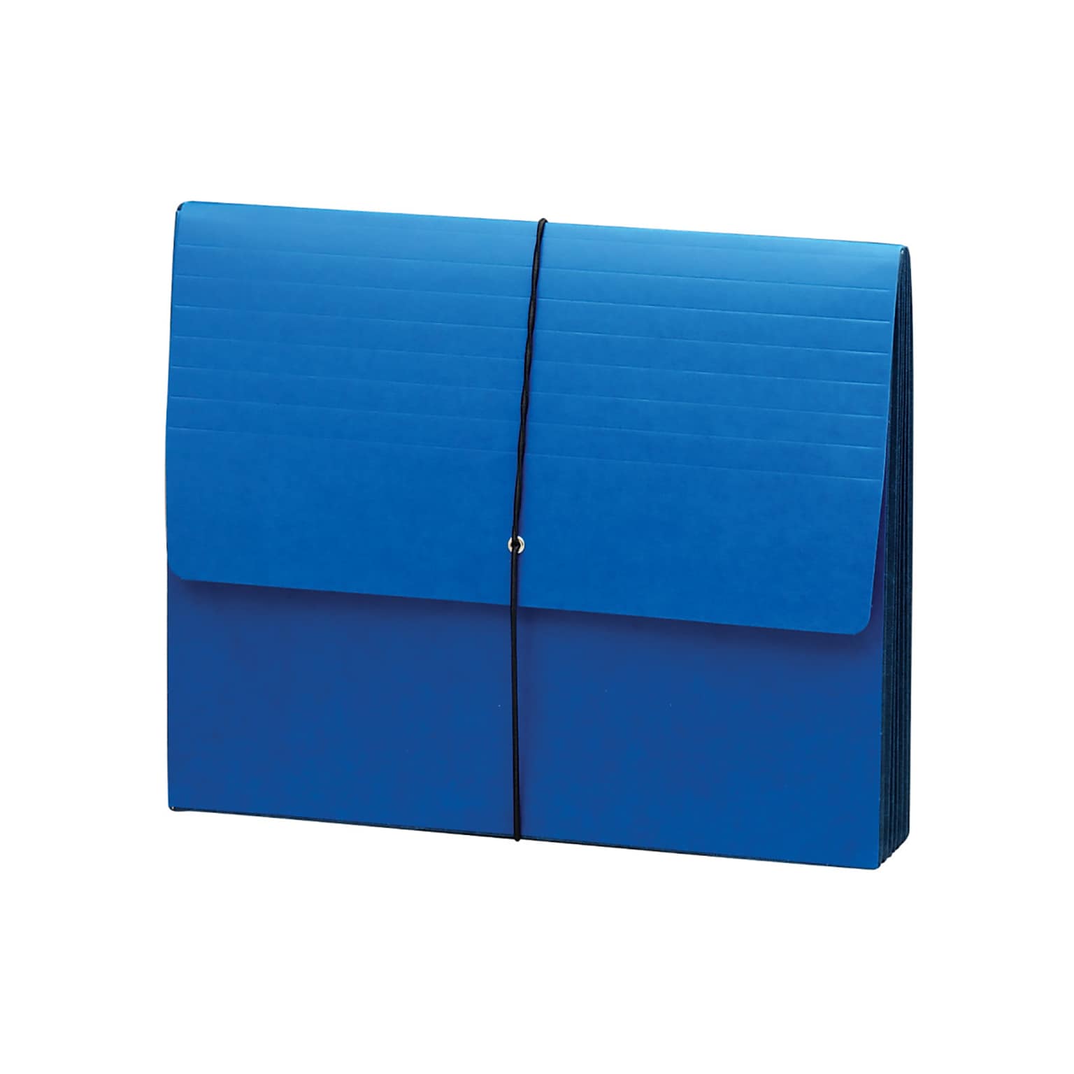Smead 10% Recycled Reinforced File Pocket, 5 1/4 Expansion, Letter Size, Navy Blue, 10/Box (71122BX)
