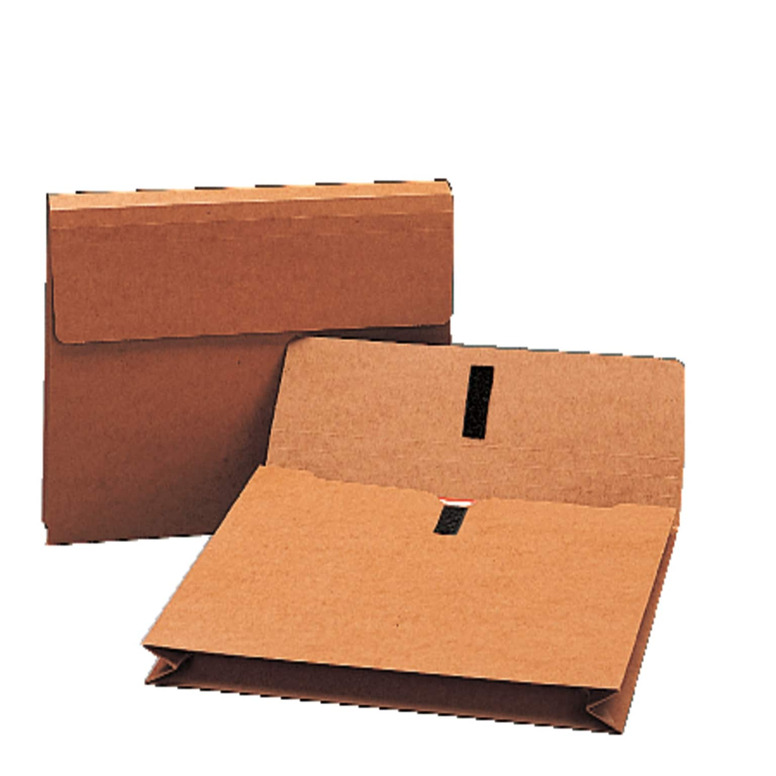 Smead 30% Recycled Heavy Duty File Pocket, 2 Expansion, Legal Size, Redrope, 50/Book (245BX)