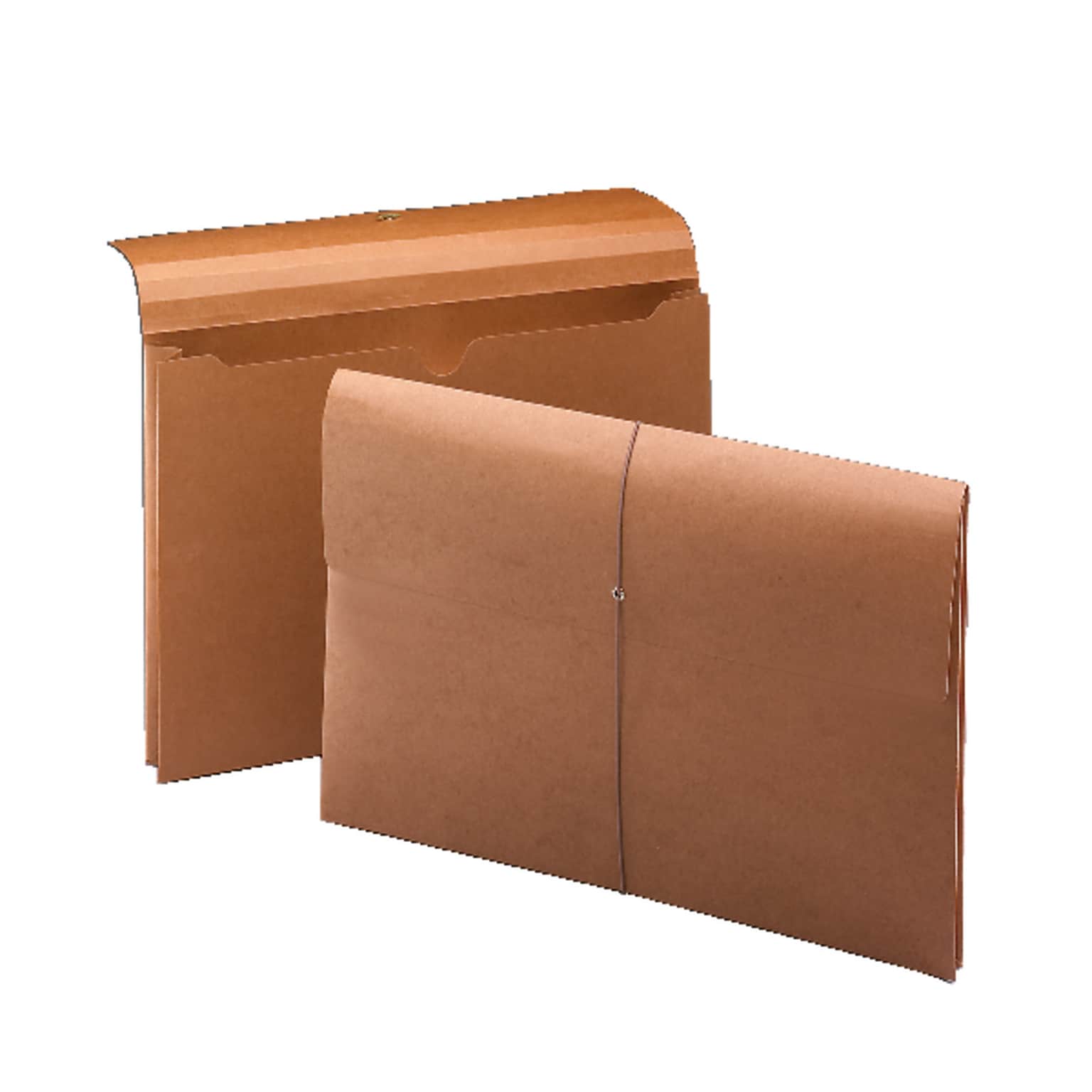 Smead 30% Recycled Heavy Duty Reinforced File Pocket, 2 Expansion, Legal Size, Redrope, 50/Carton (77245BX)