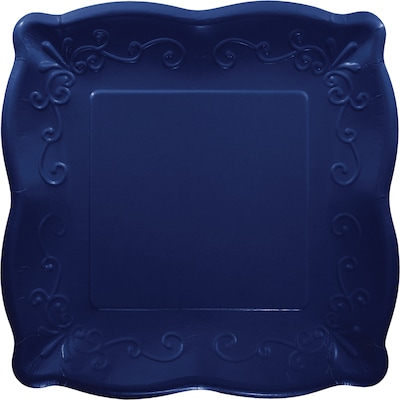 Creative Converting Navy Square Paper Plates, 24 Count (DTC333397PLT)