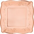 Creative Converting Rose Gold Square Paper Banquet Plates, 24 Count (DTC333402BPLT)