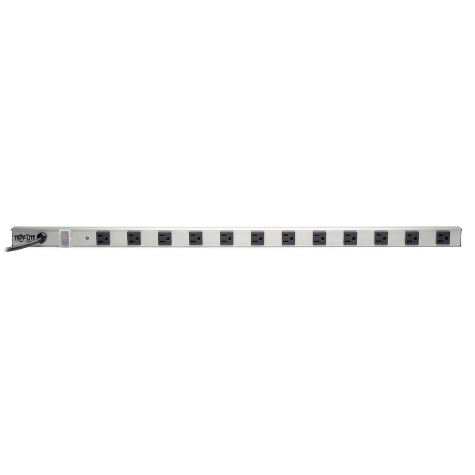 Tripp Lite 15 12-Outlet Power Strip with Surge Protection; Black/Gray (SS3612)