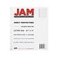 JAM PAPER Lightweight Sheet Protectors, 8-1/2" x 11", Clear, 10/Pack (3236518865)