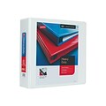 Staples Heavy Duty 3 3-Ring View Binder with D-Rings and Four Interior Pockets, White (24693)