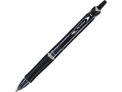 Pilot Acroball Colors Advanced Ink Retractable Ballpoint Pens, Medium Point, Black Ink, Dozen (31810)