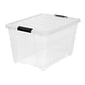 IRIS 53 Qt. Clear Storage Boxes, 6/Carton (TB-56D)