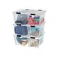 IRIS 53 Qt. Clear Storage Boxes, 6/Carton (TB-56D)