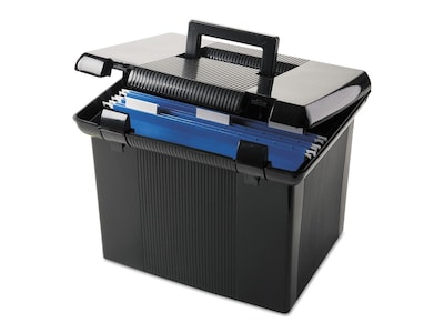 Pendaflex Plastic Box, Letter Size, Black (PFX 41742)