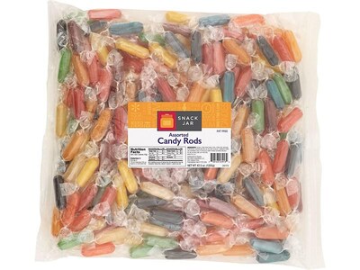 Snack Jar™ Assorted Candy Rods, 2.7 lb