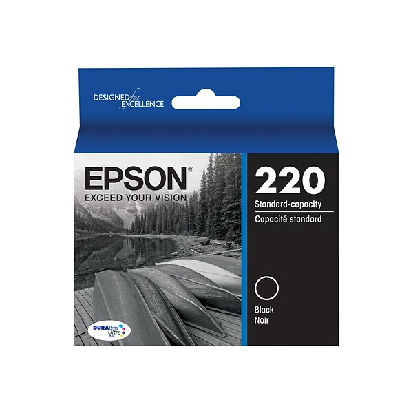 Epson T220 Black Standard Yield Ink Cartridge (T220120-S)