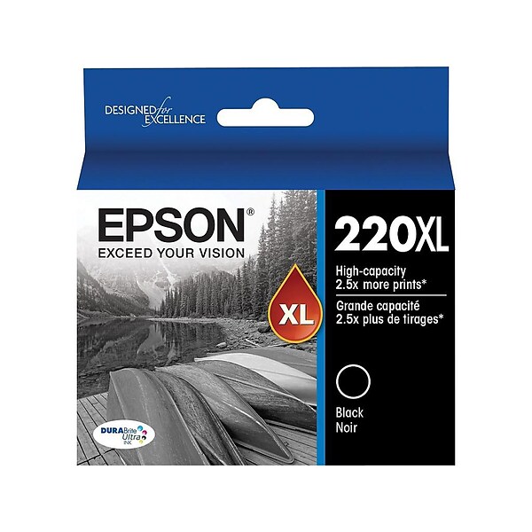 Epson T220XL Black High Yield Ink Cartridge (T220XL120-S)
