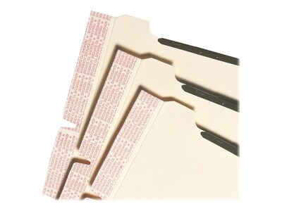 Smead Self Adhesive Filing Dividers, Letter Size, Manila, 25/Pack (68025)