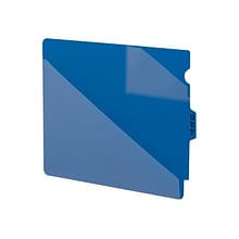 Smead End Tab Outguides, Two Pockets, Letter Size, Blue, 50/Box (61961)