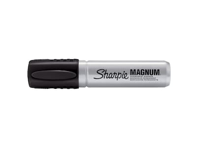 Sharpie Magnum Permanent Markers, XL Chisel Tip, Black, 12/Pack (44001A)