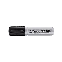 Sharpie Magnum Permanent Markers, XL Chisel Tip, Black, 72/Pack (44001)