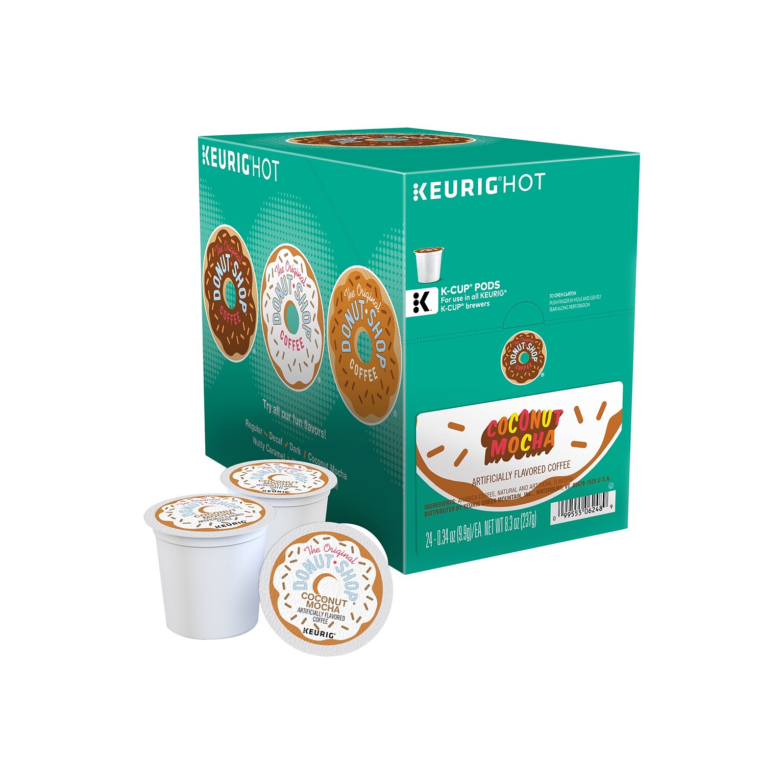 Eight OClock Coconut Mocha Coffee Keurig® K-Cup® Pods, Medium Roast, 24/Box (6248)