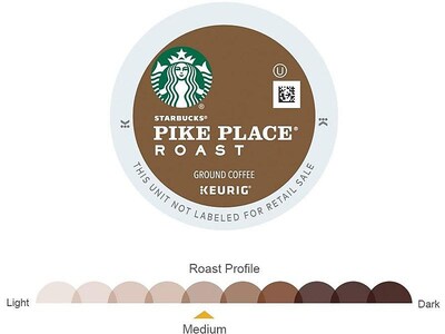 Starbucks Pike Place Coffee Keurig® K-Cup® Pods, Medium Roast, 96/Carton (SBK18994CT)