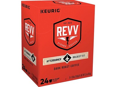 Revv Afterburner Coffee, Keurig® K-Cup® Pods, Dark Roast, 24/Box (6727)